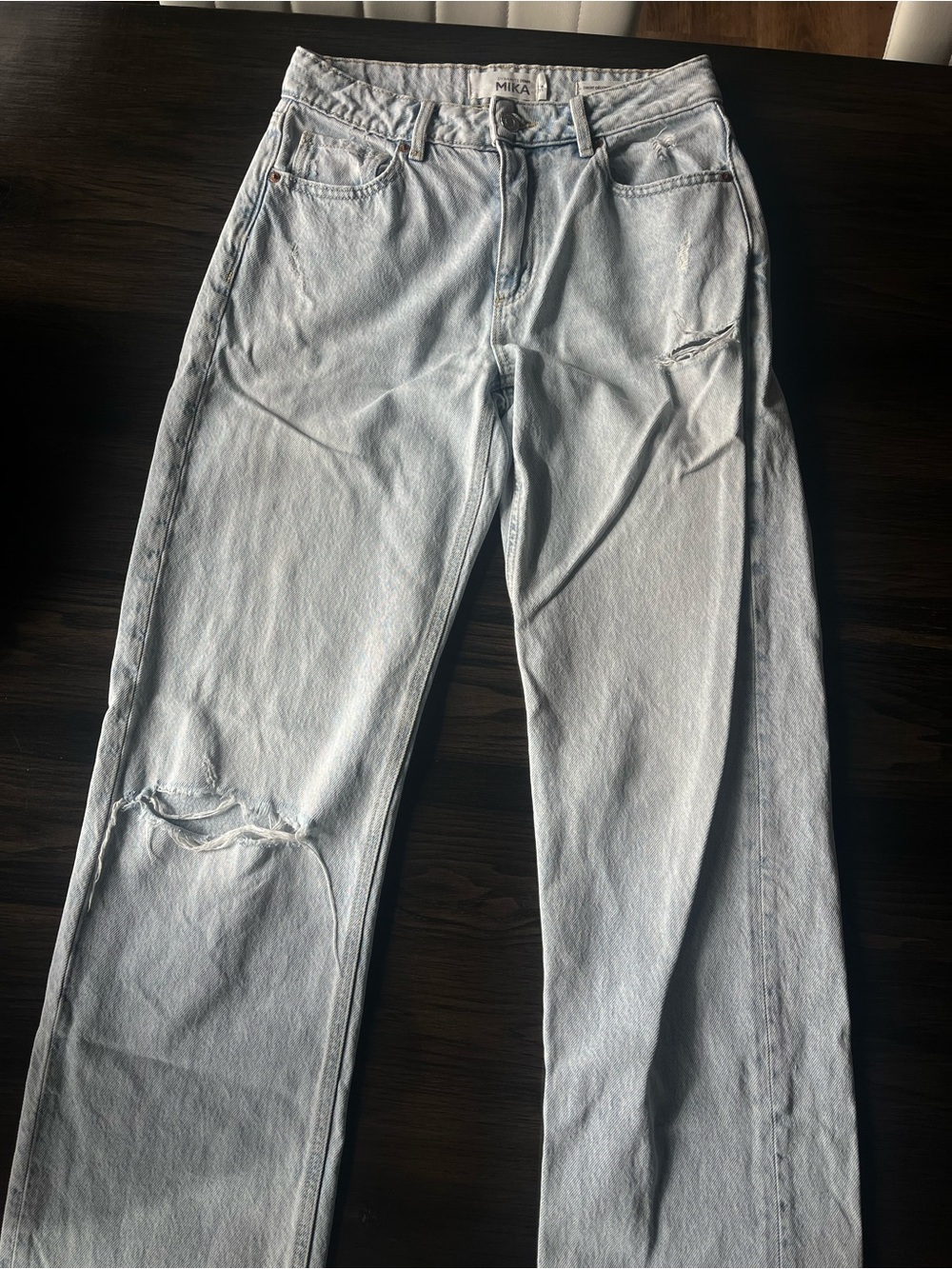 Dynamite Light Wash Straight-Leg Jeans